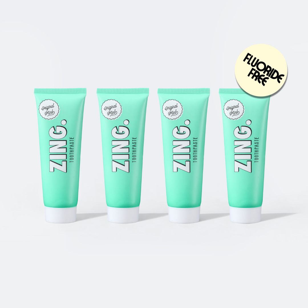 Fluoride-Free Toothpaste | Original Mint (x4)