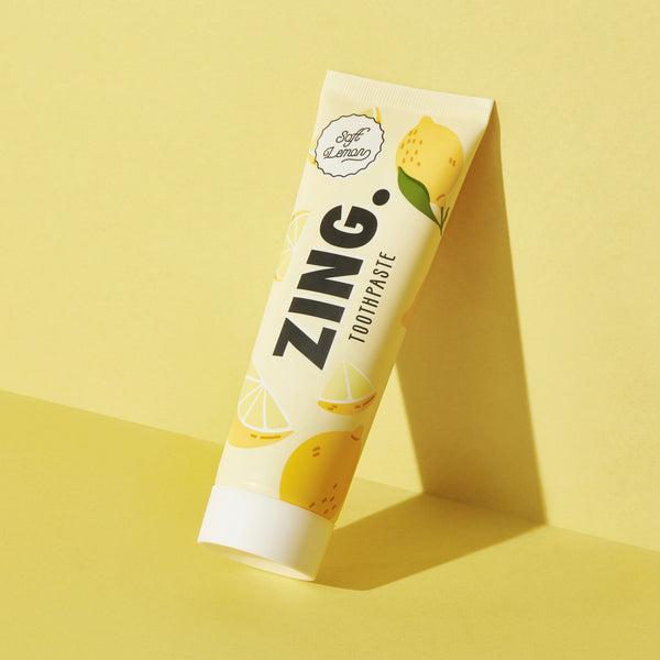 ZING. Enamel Whitening Soft Lemon Toothpaste (Pack of 4) ZING